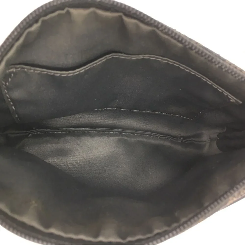 Coach PROJECT Signature Jacquard Turnlock Wristlet Pouch Black